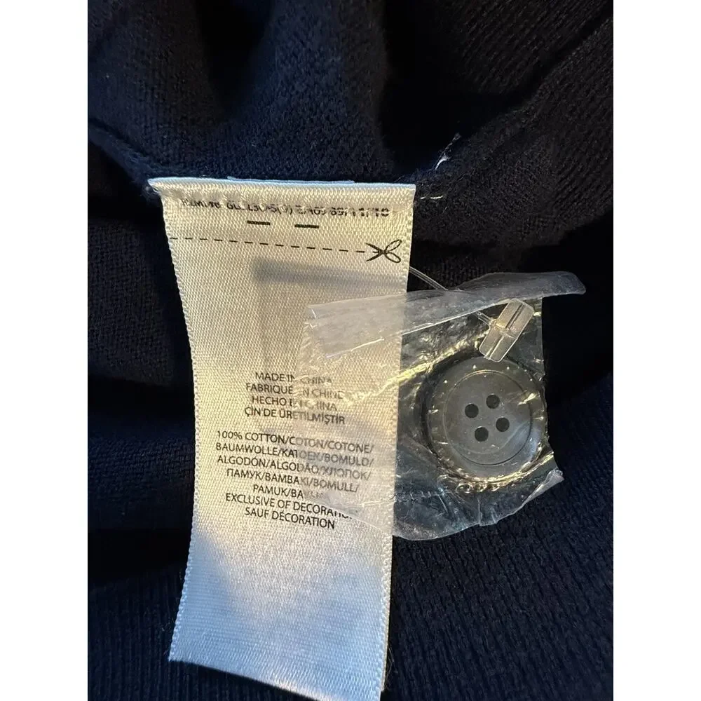 Polo Ralph Lauren Mens Pima Cotton Sweater Cardigan XXL Navy V Neck Prep NWOT
